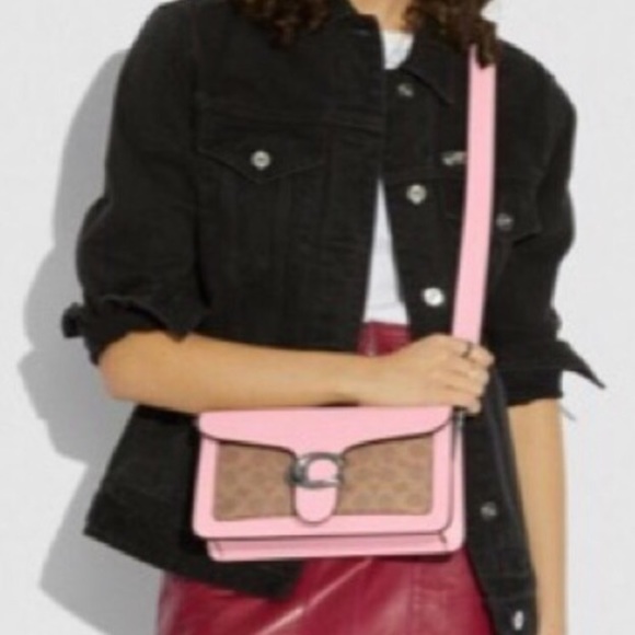 Coach Handbags - Coach Signature 26 Canvas Pink Tabby Shoulder Bag